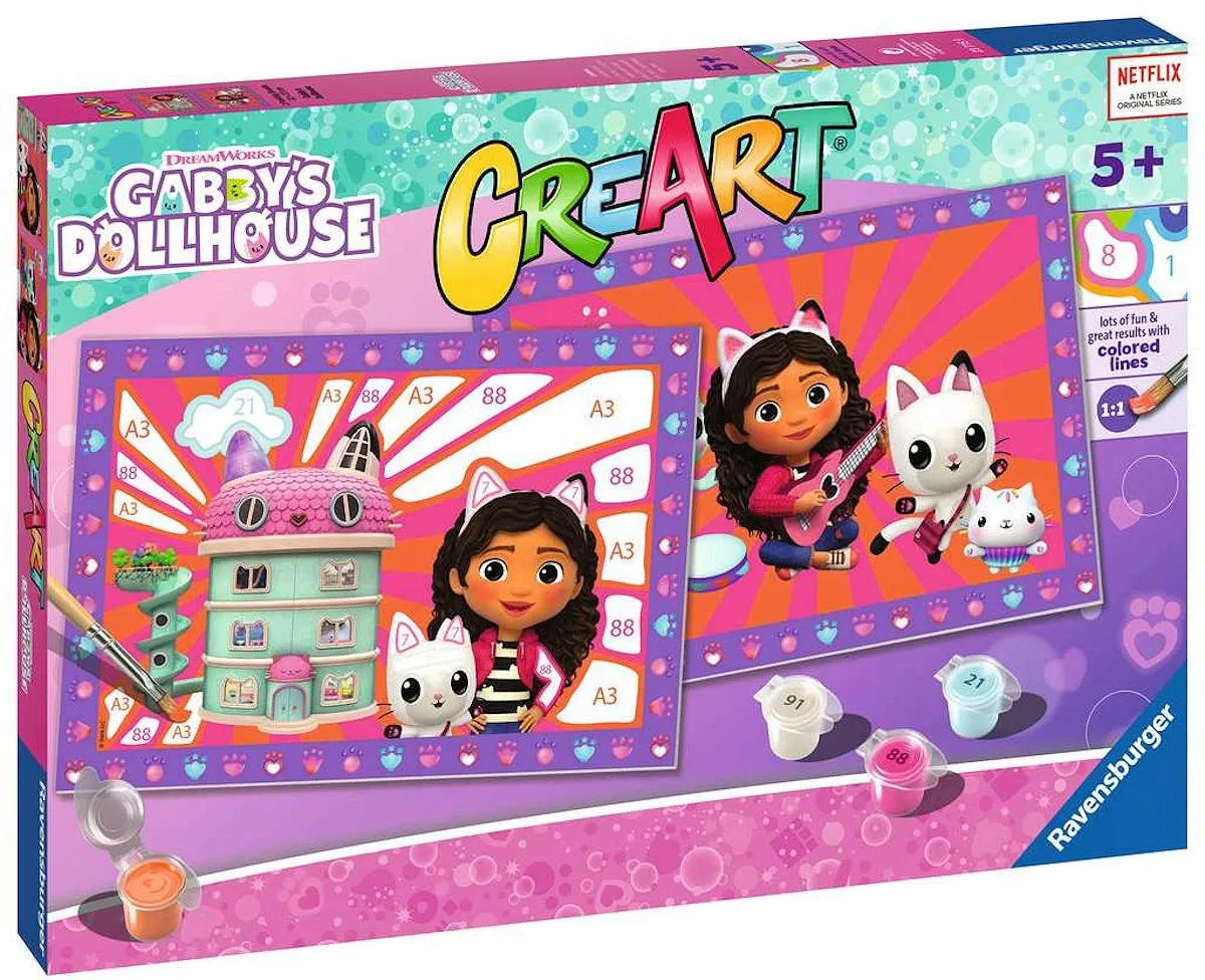 Ravensburger CreArt Gabby's Dollhouse Schilderen op nummer - Multicolor