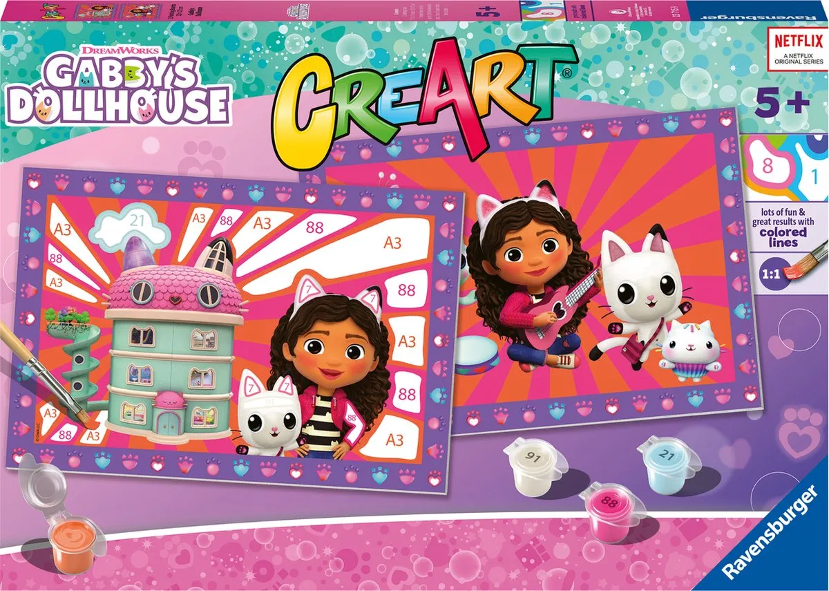 Ravensburger CreArt Gabby's Dollhouse Schilderen op nummer
