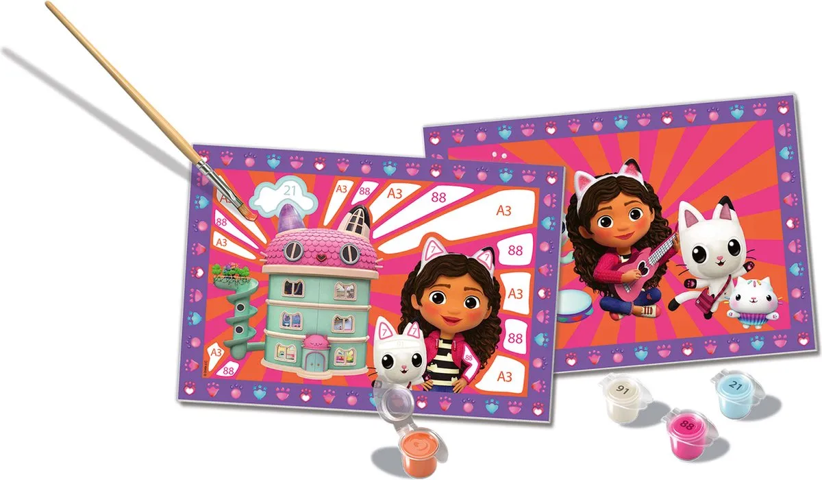 Ravensburger CreArt Gabby's Dollhouse Schilderen op nummer - Multicolor