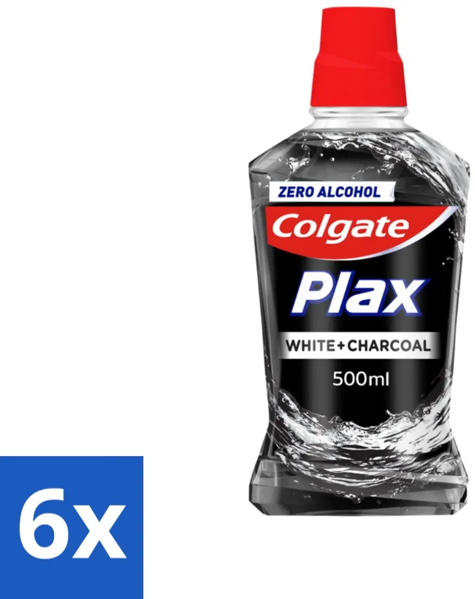 Colgate Plax Mondwater Wit + Houtskool 500ml