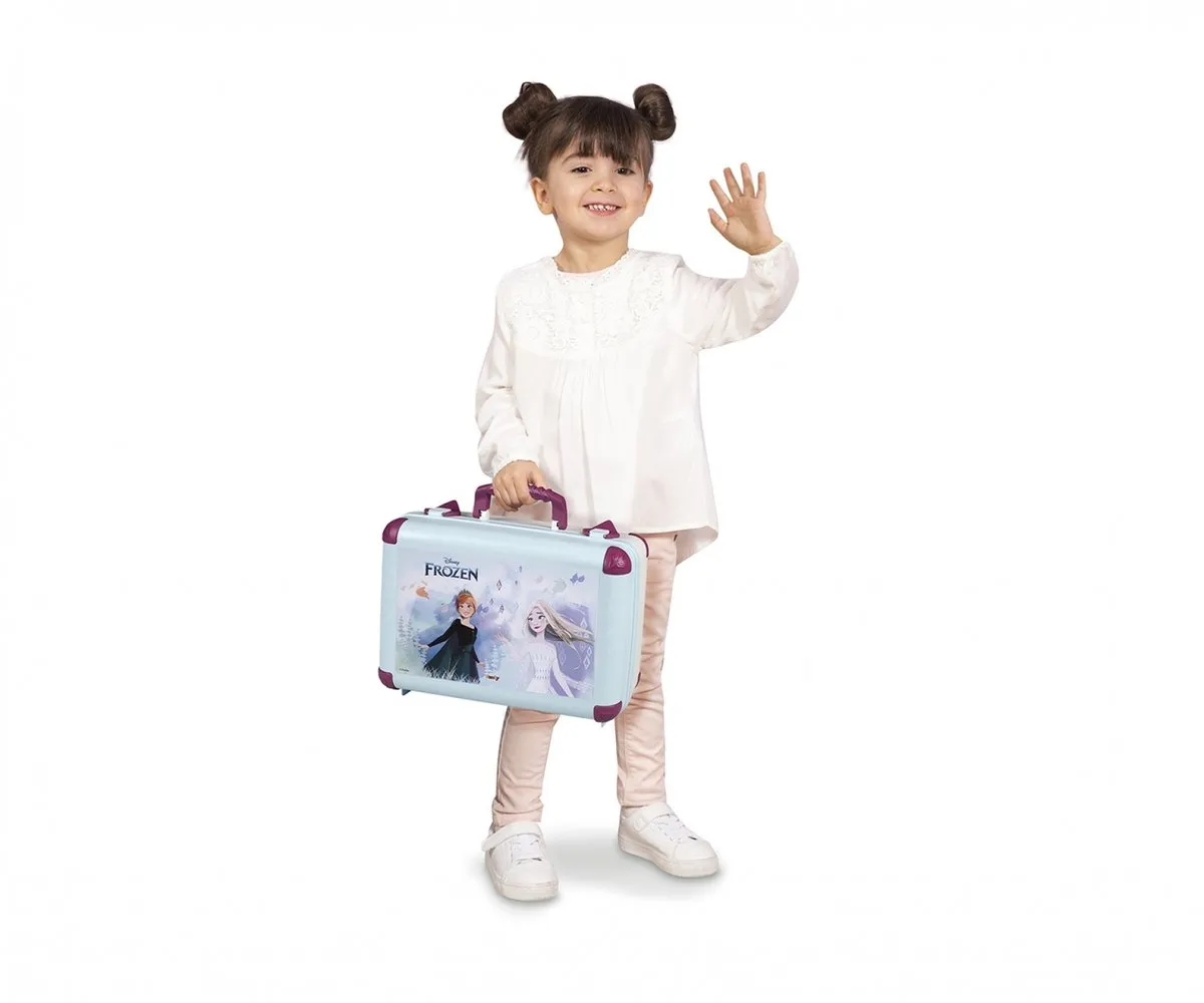 Smoby Land of Ice Beauty Salon Koffer - 13 Stuks - Blauw/Paars