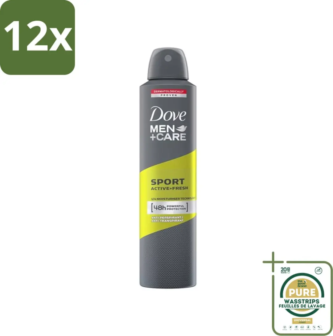 Dove Men+Care Sport Active Spray Deodorant 250ml - 12 Stuks