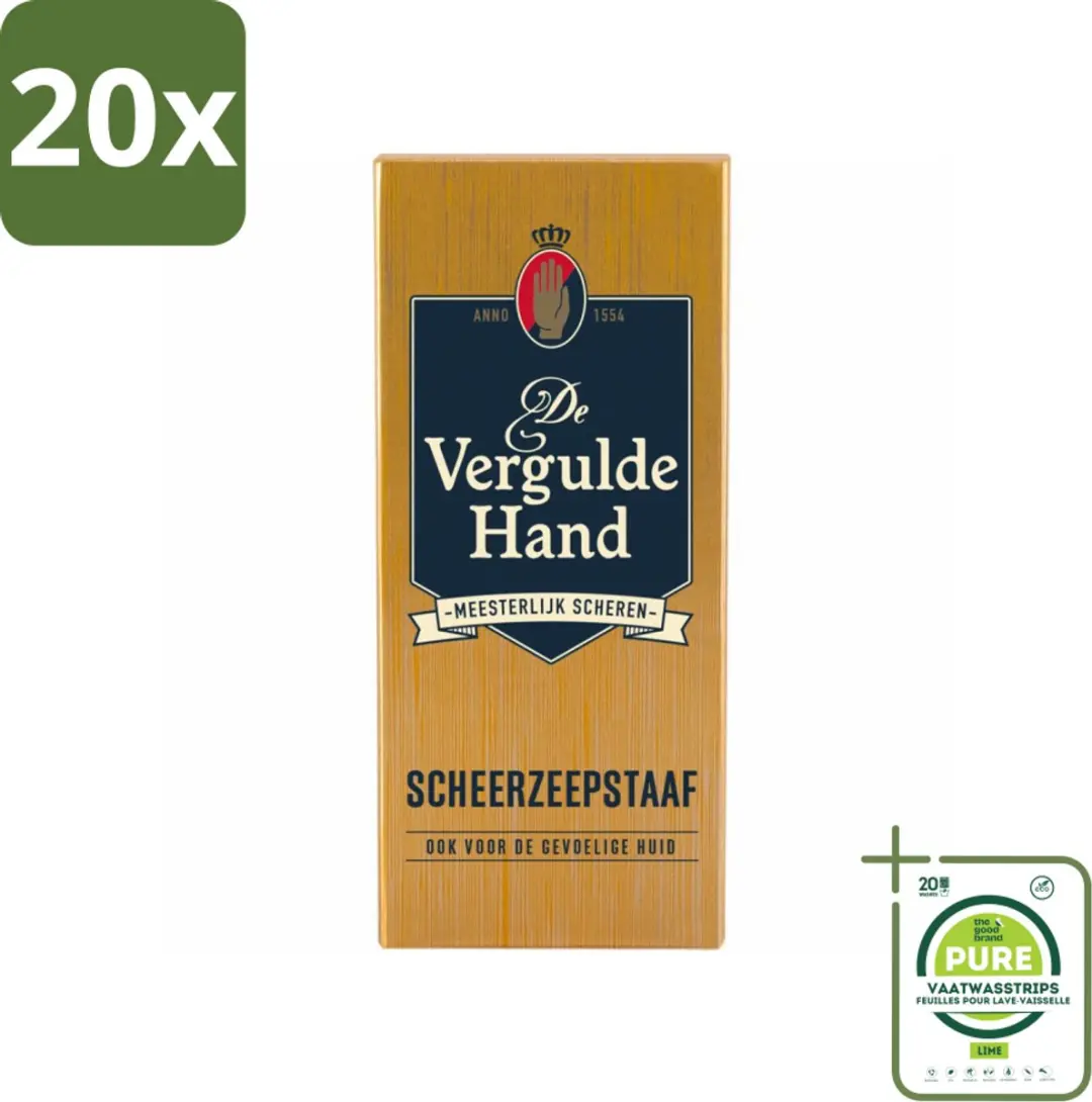 Vergulde Hand Scheerzeepstaaf 75g