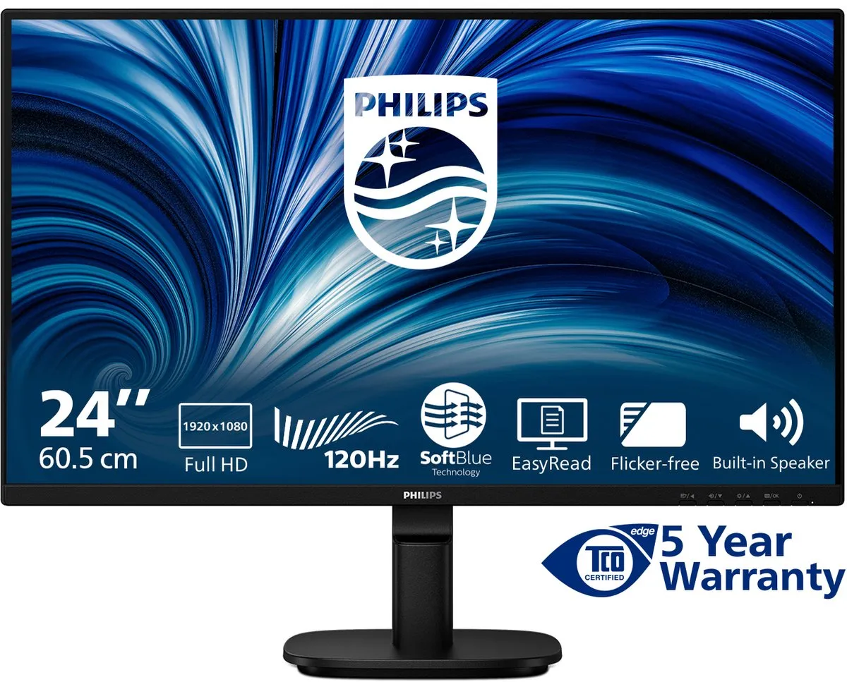 Philips 24B2N2200/00 Monitor 23.8" Full HD - Zwart