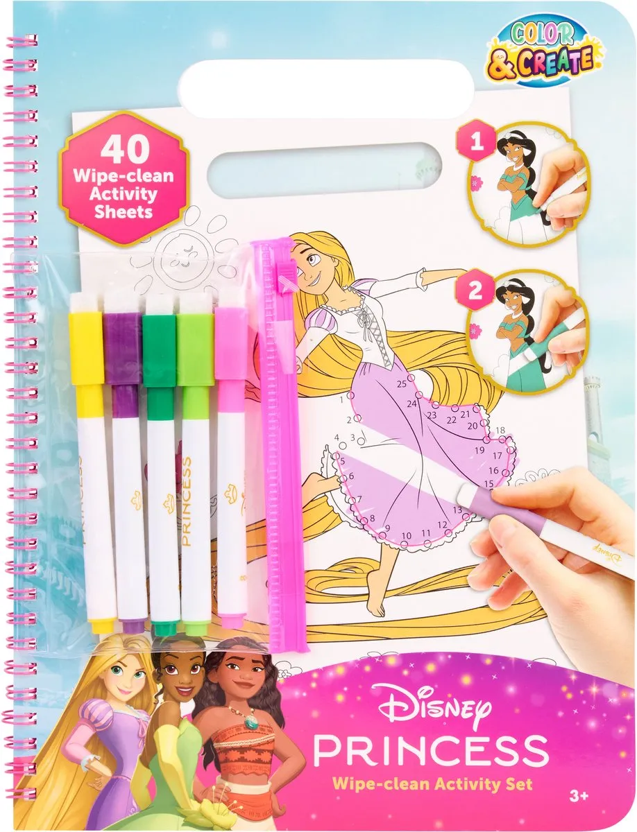 Disney Princess Wipe-Clean Activiteitenboek