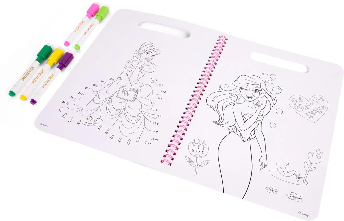 Disney Princess Wipe-Clean Activiteitenboek - 40 Pagina's