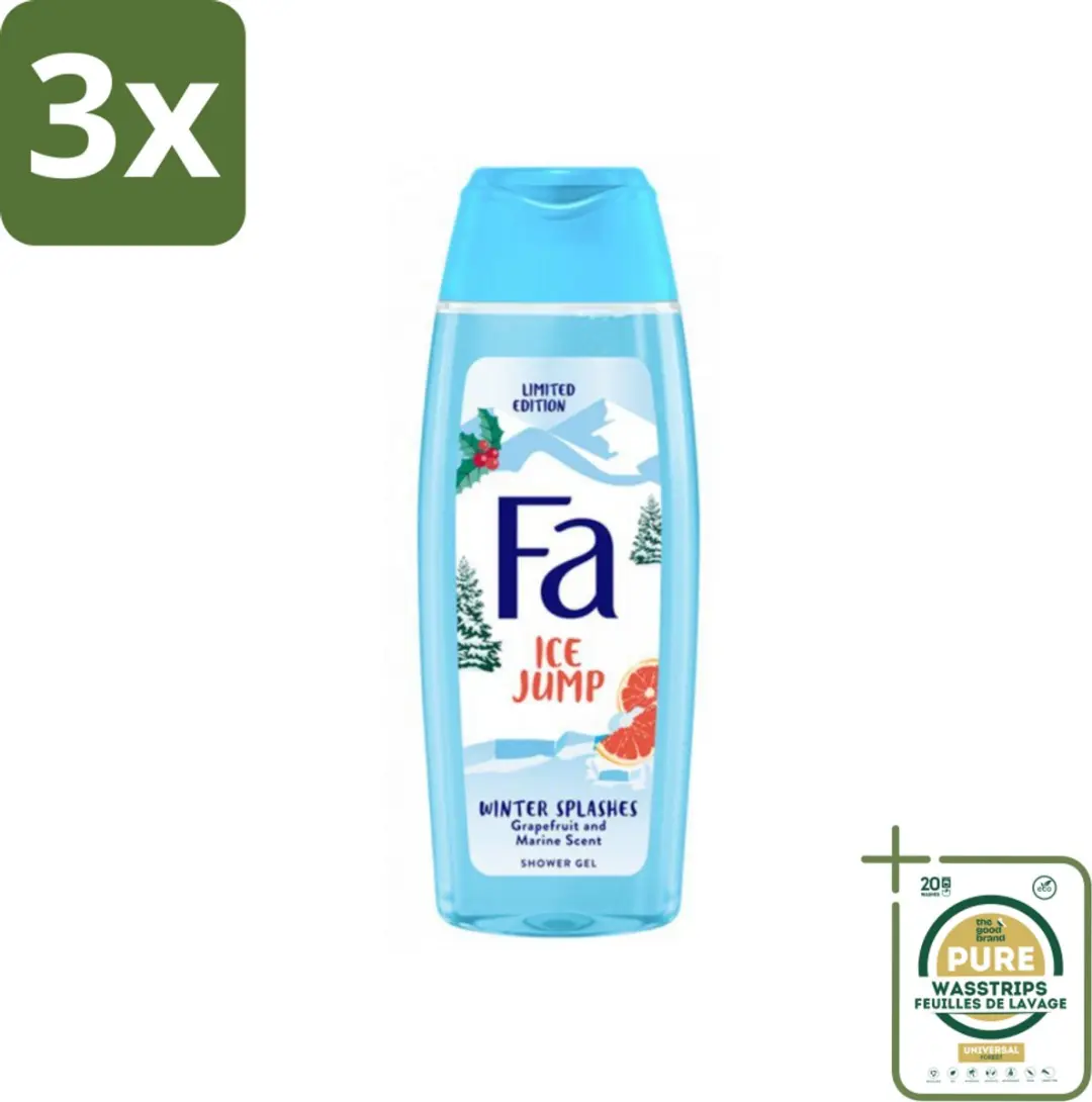 Fa Douchegel Winter Splashes Ice Jump 250ml - 3 Stuks
