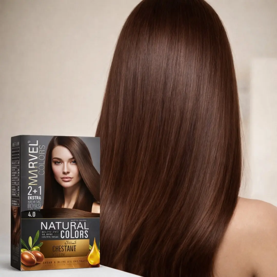 Marvel Natural Colors 4.0 Kastanjebruin Haarverf - 125ml - 5 Stuks