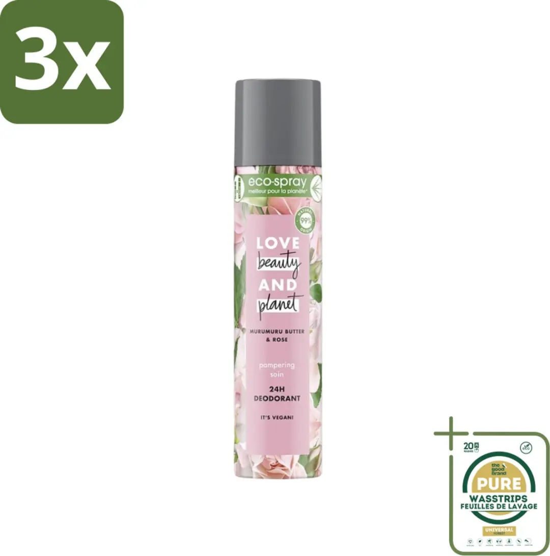 Love Beauty and Planet Murumuru Butter & Rose Deospray 225ml