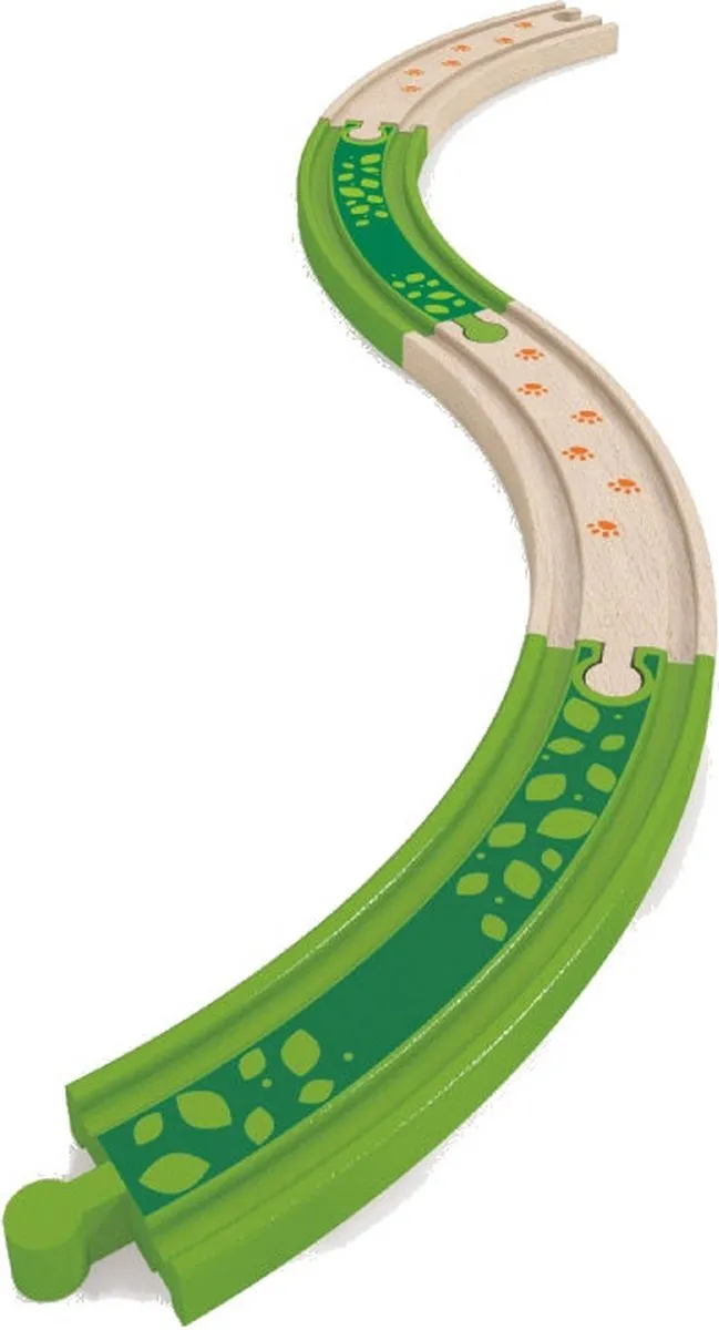 Hape Jungle Treinbaan Uitbreiding 4-delig - E3803