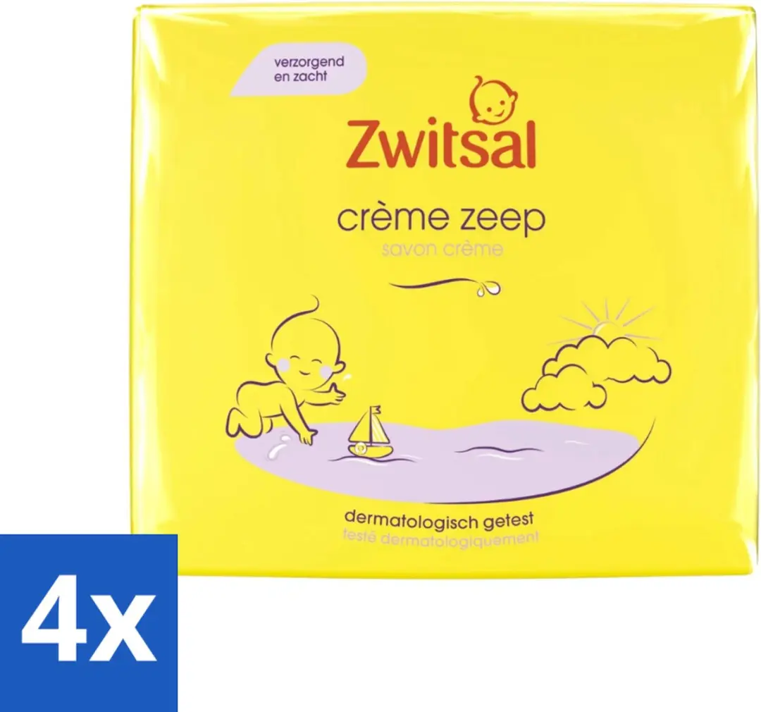 Zwitsal Crème Zeep 2x90g - 4 Stuks