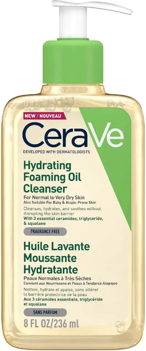 CeraVe Schuimende Reinigingsolie 236ml - 3 Stuks