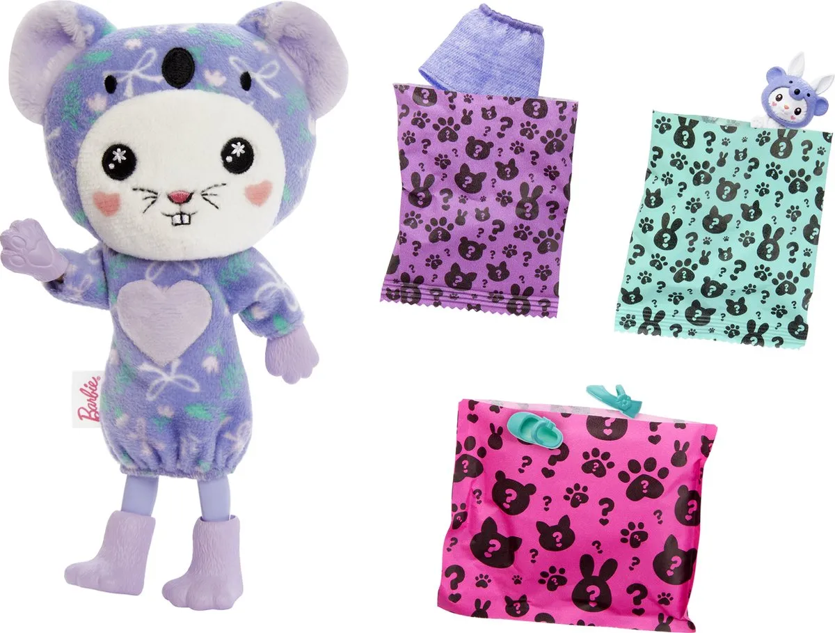Barbie Cutie Reveal Pop HRK31 Konijn Koala Pop - 13,9 cm
