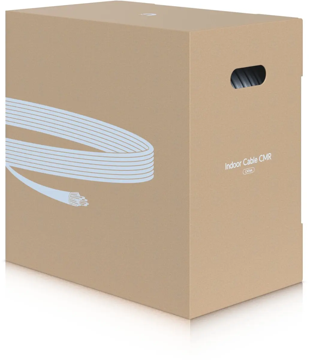 Ubiquiti UACC-Cable-C6A-CMR Netwerkkabel Cat6a Wit - 305m