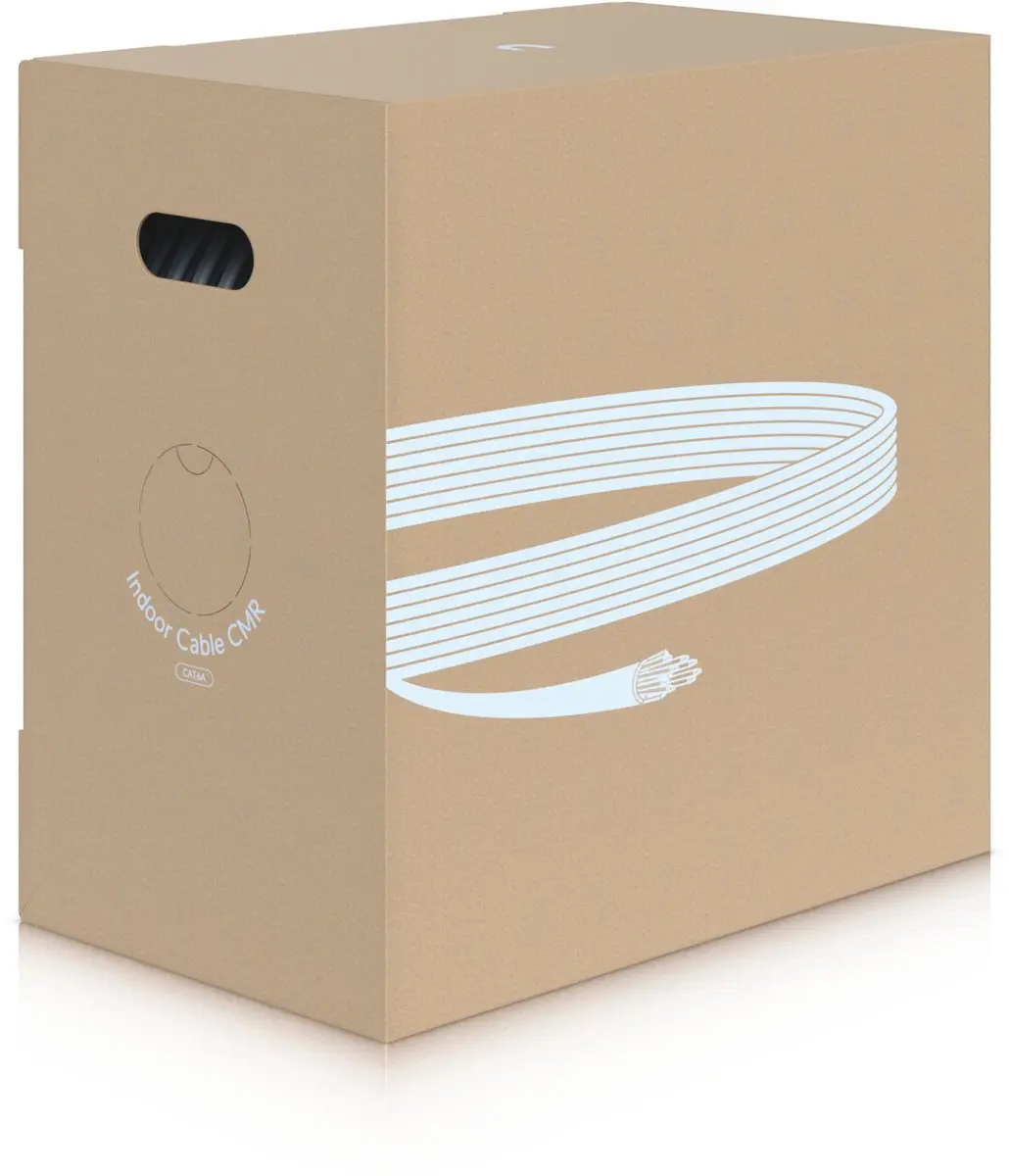 Ubiquiti UACC-Cable-C6A-CMR Netwerkkabel Cat6a Wit - 305m
