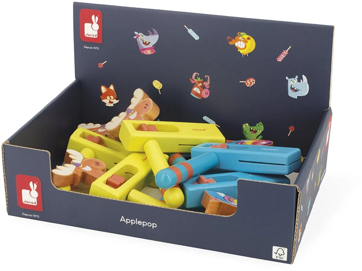 Janod Speelgoed Ratelaar Applepop Multicolor