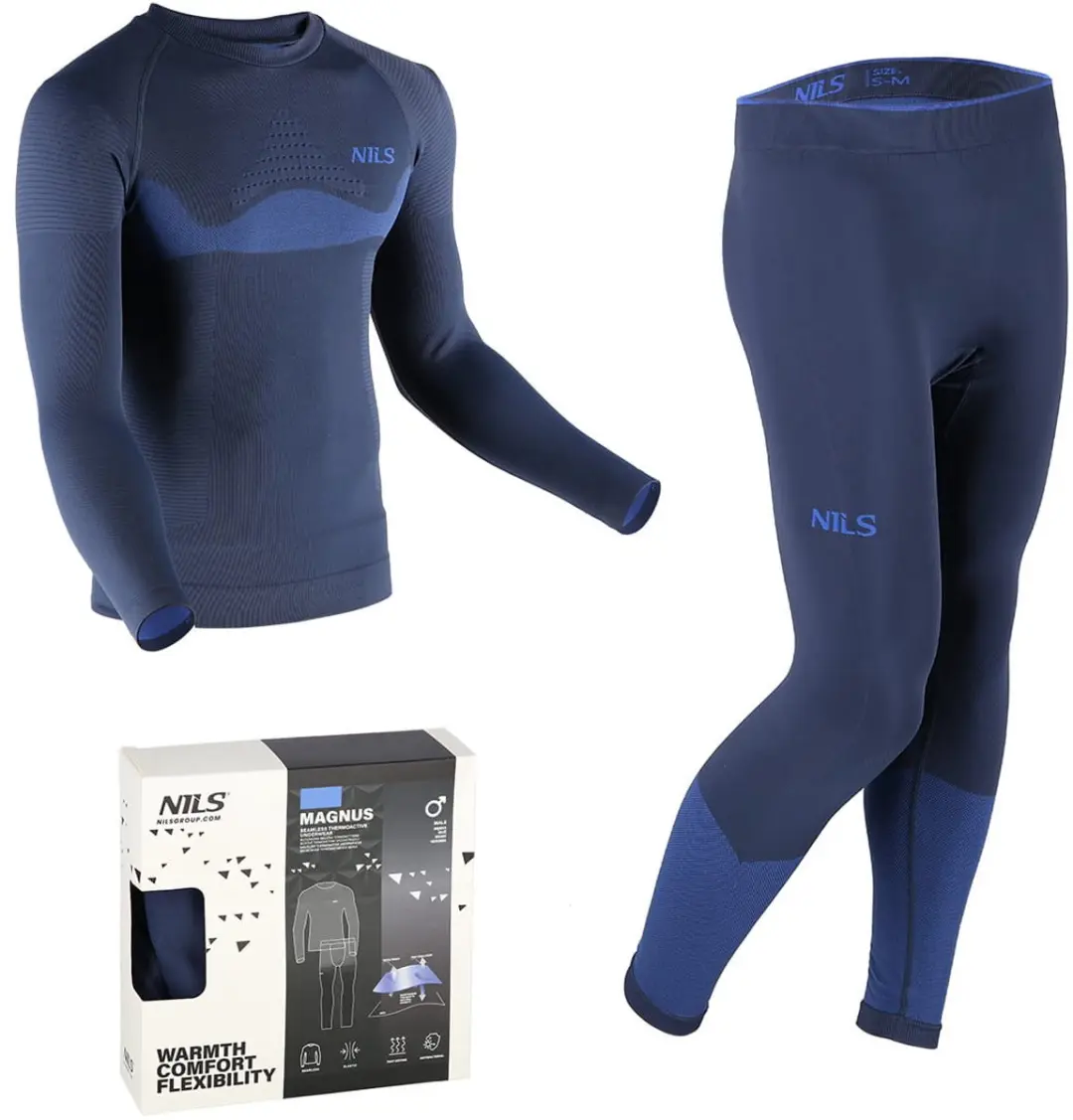 Nils Magnus Thermo Ondergoed Set Blauw