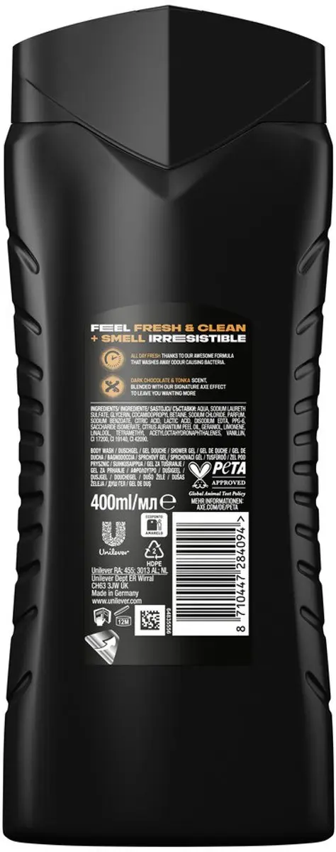 Axe Dark Temptation 3-in-1 Douchegel - 800ml (2x400ml) - afbeelding 6 van 6