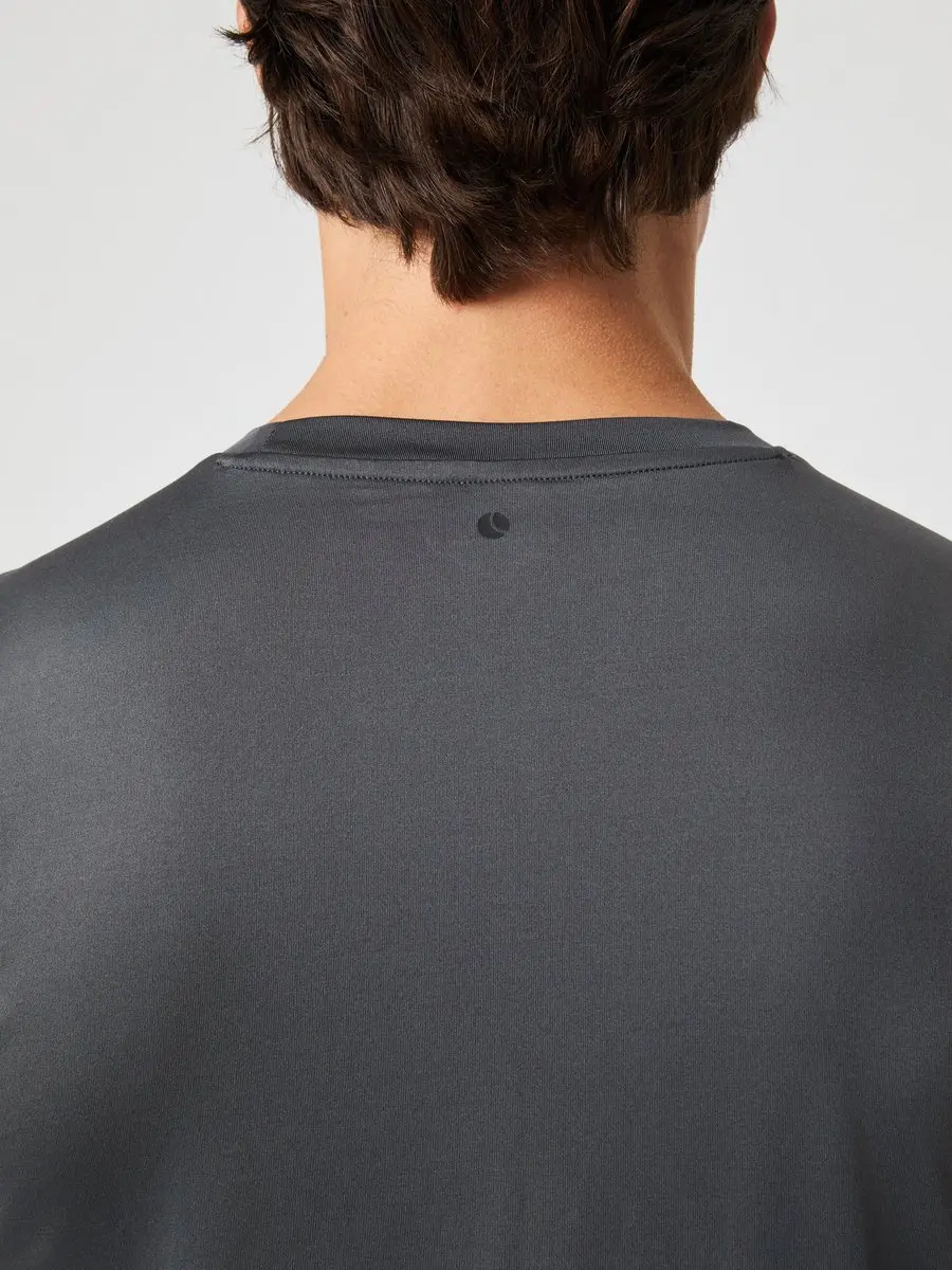 Björn Borg Heren Sportshirt Korte Mouw - Asphalt Grijs - M