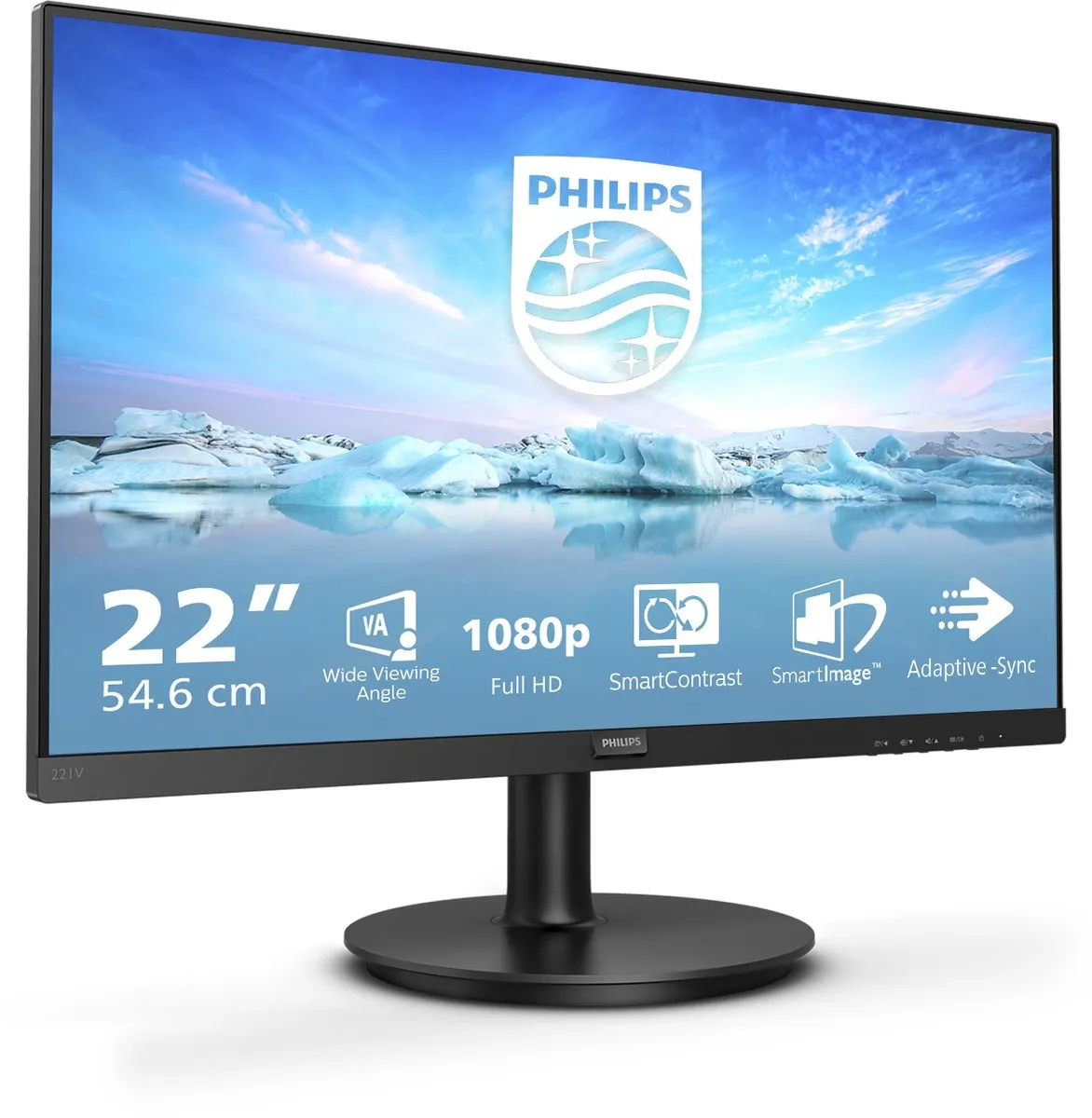 Philips V Line 221V8A/00 Monitor 21.5" Full HD - Zwart