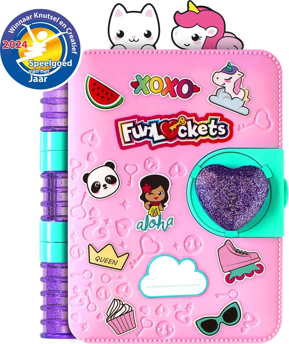 Jumbo FunLockets Secret Journal - Dagboek voor meisjes 6+
