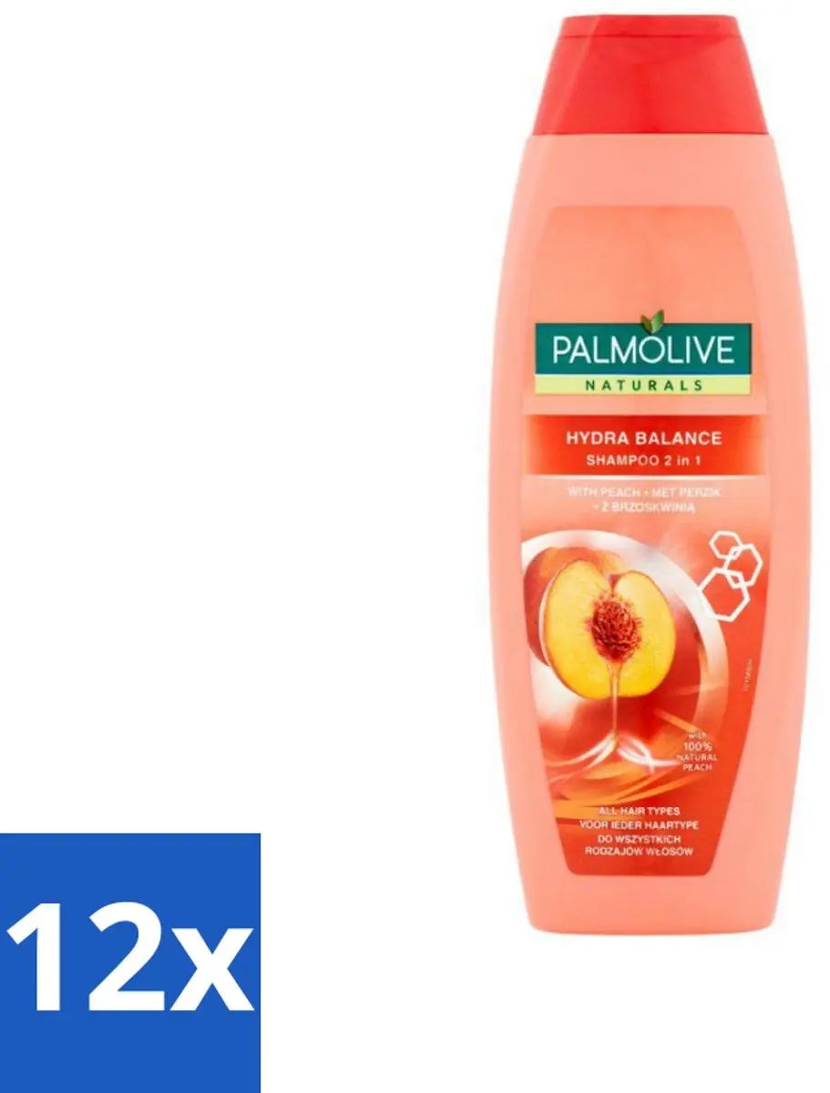 Palmolive Naturals Perzik Shampoo 2-in-1 - 12x350ml