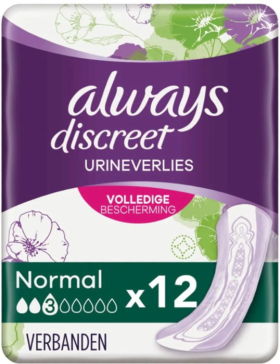 Always Discreet 3 Normal Verbanden 48 Stuks