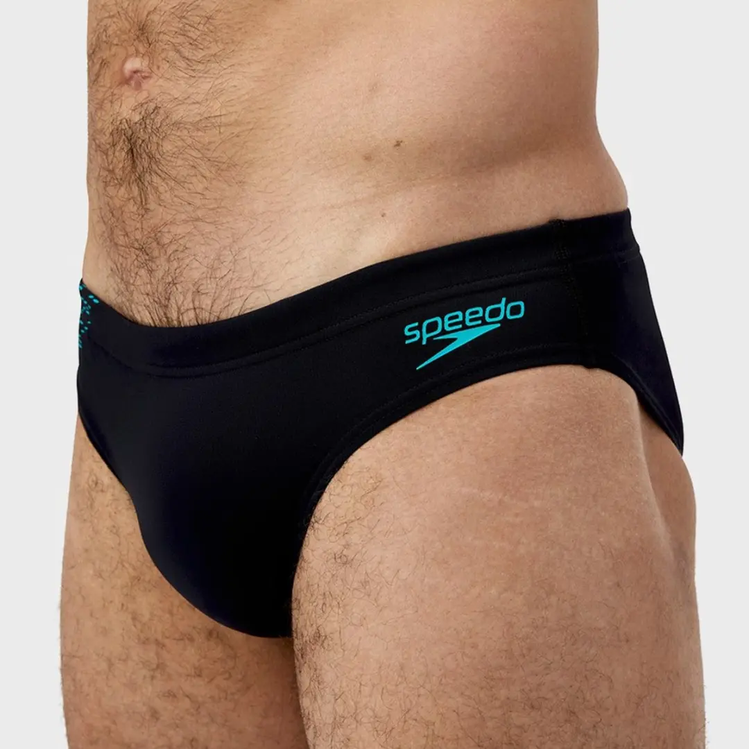 Speedo Endurance+ Tech Panel 7cm Zwemslip - S - Zwart/Turquoise - afbeelding 6 van 6