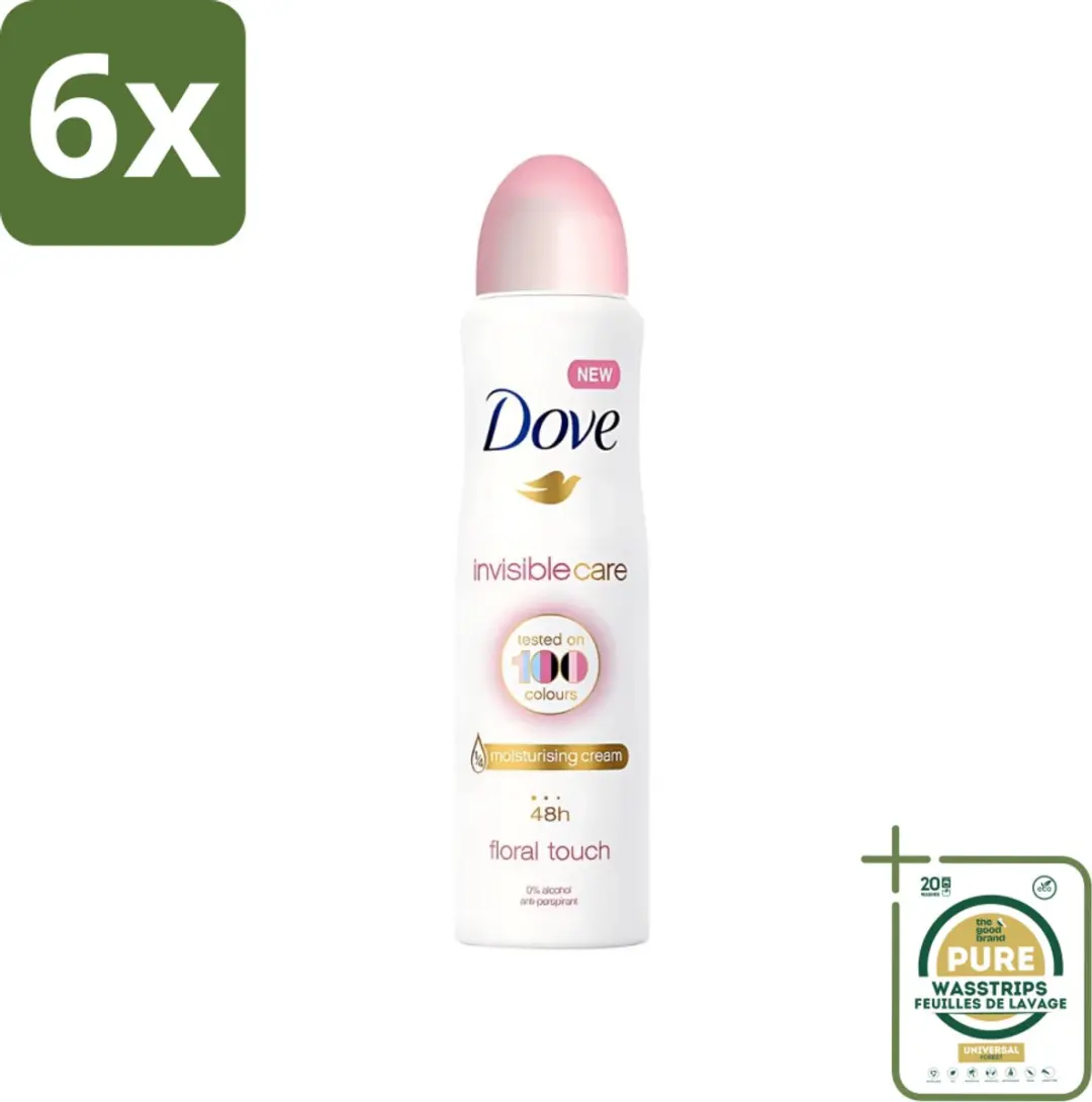 Dove Invisible Care Deodorant Spray 250ml - 6 Stuks