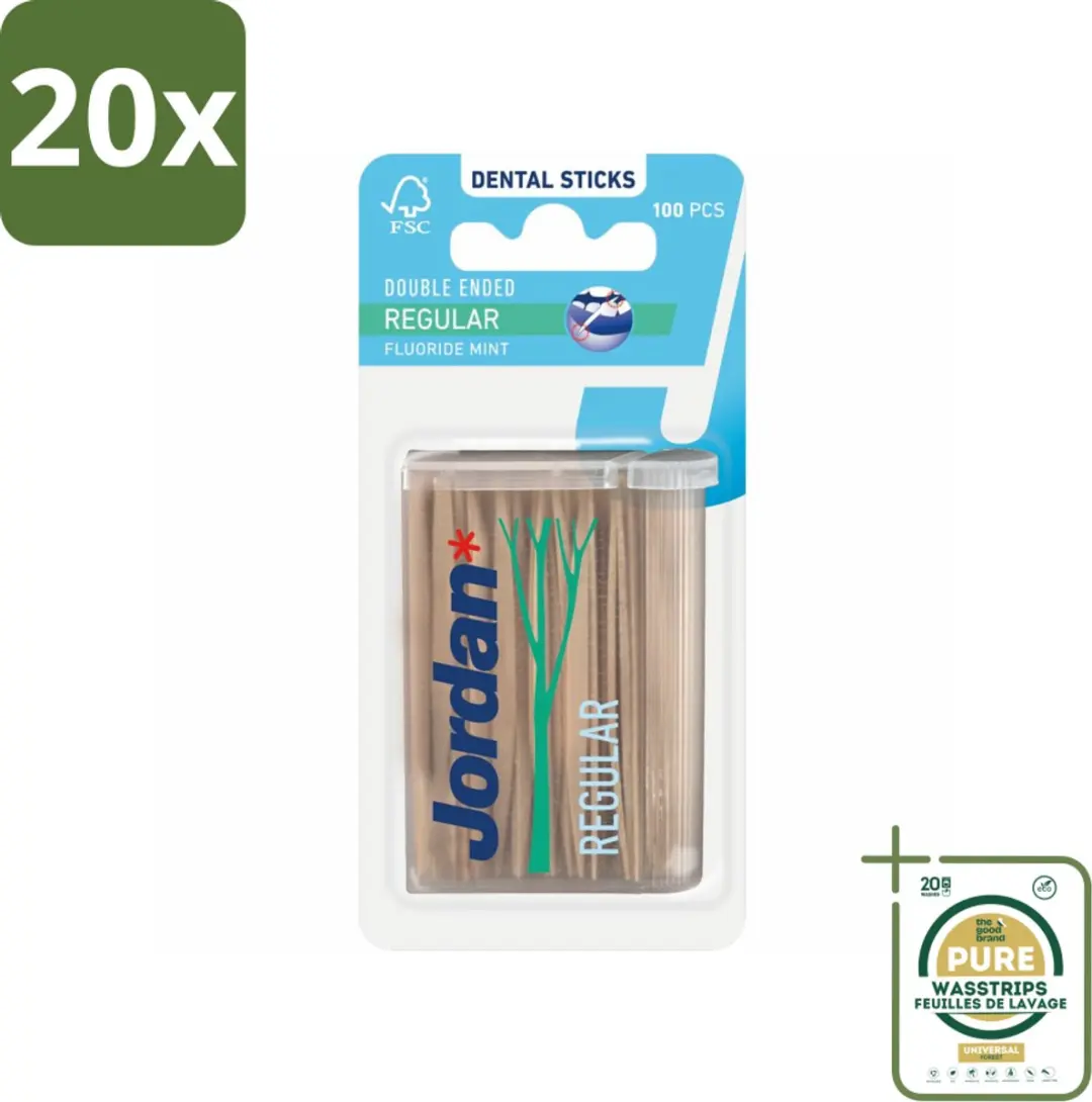 Jordan Tandenstokers Double Ended 100 Stuks