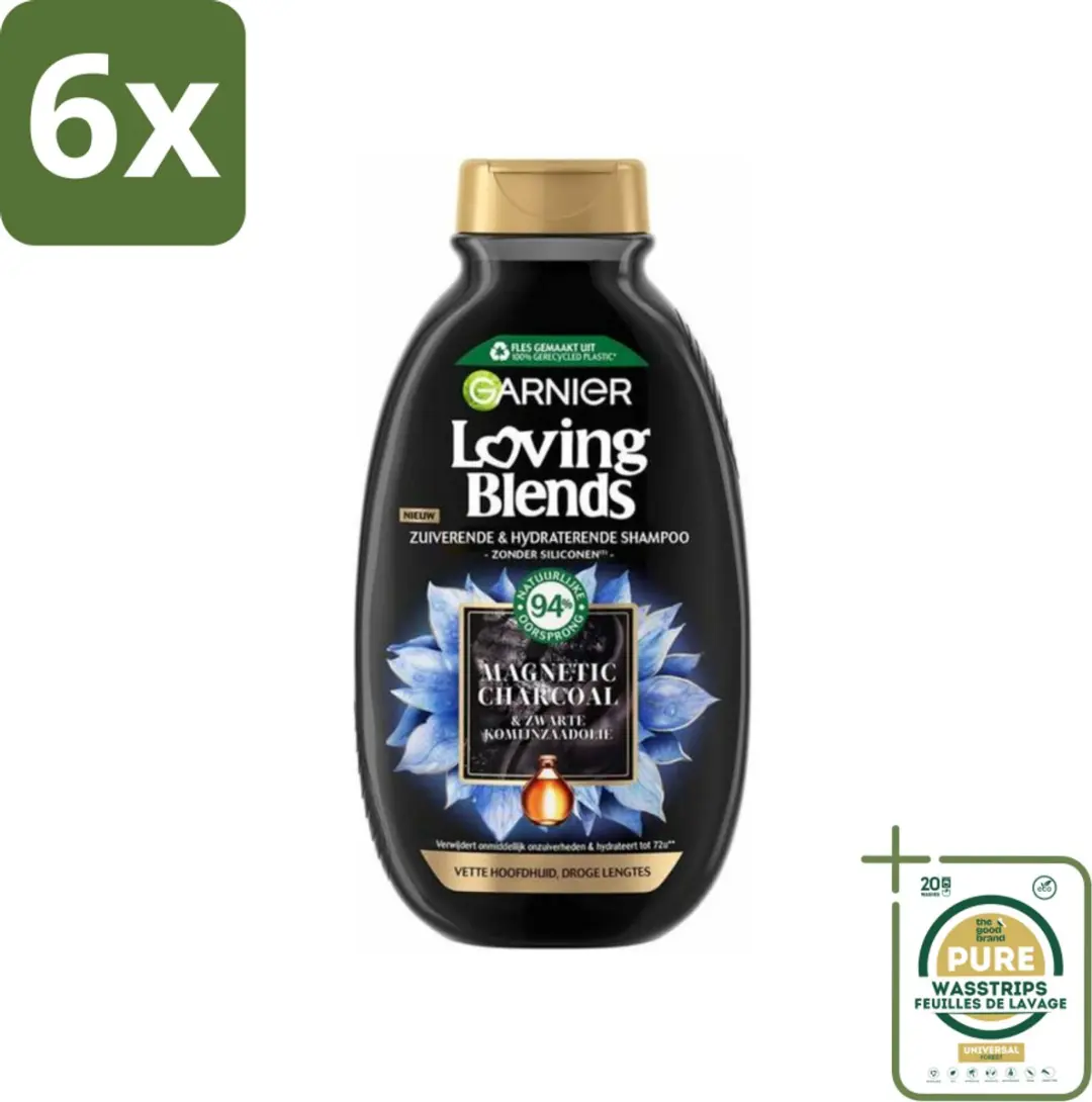 Garnier Loving Blends Magnetic Charcoal Shampoo 300ml