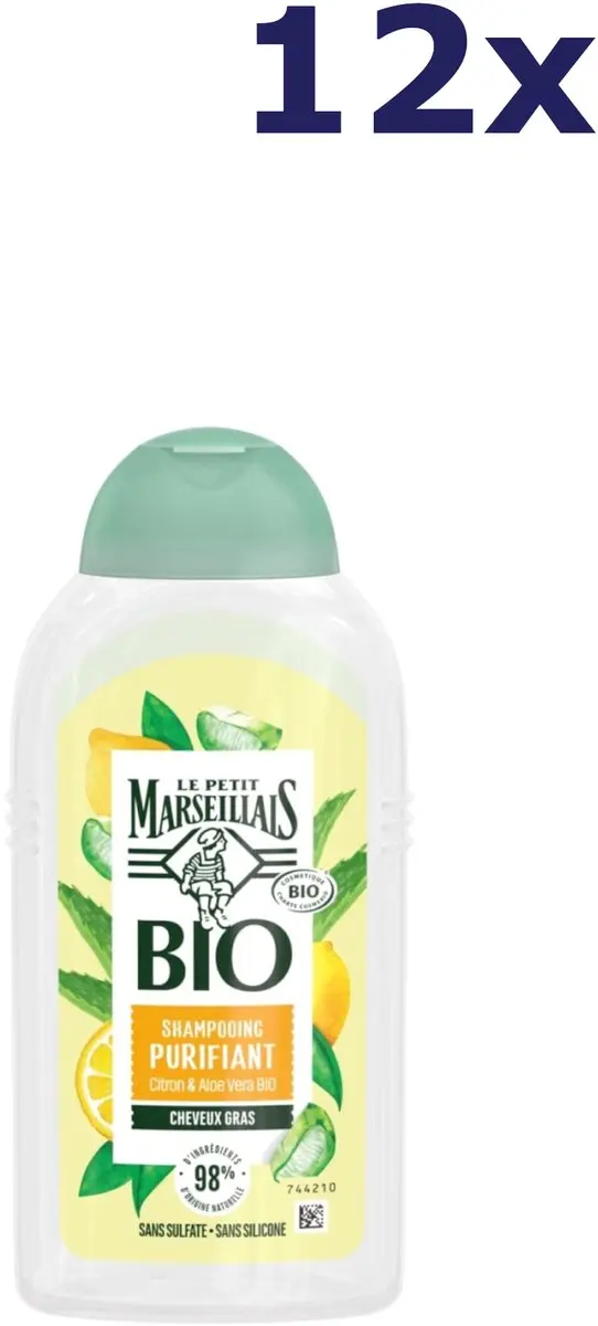 Le Petit Marseillais Biologische Shampoo Citroen & Aloe Vera Vet Haar 3000ml