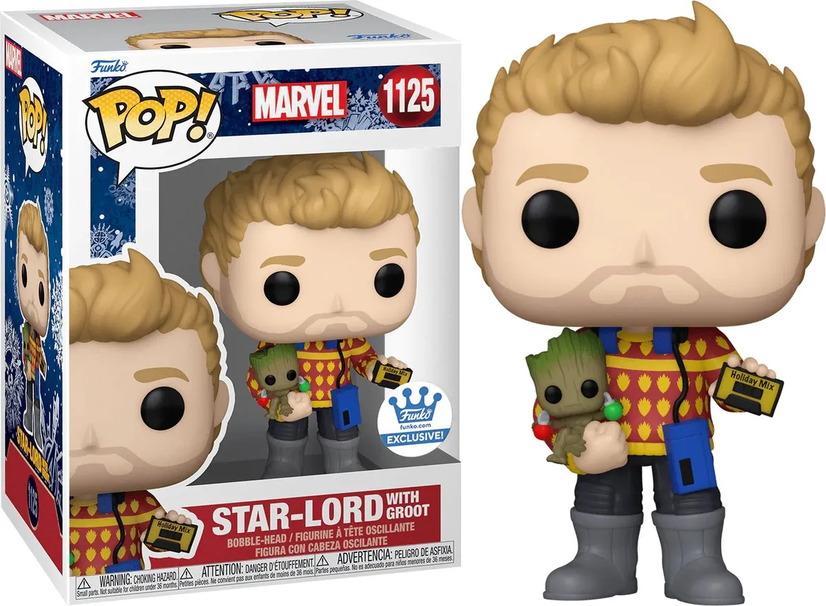 Funko Pop! Marvel Guardians of the Galaxy Star-Lord met Groot - 1125 - Multi
