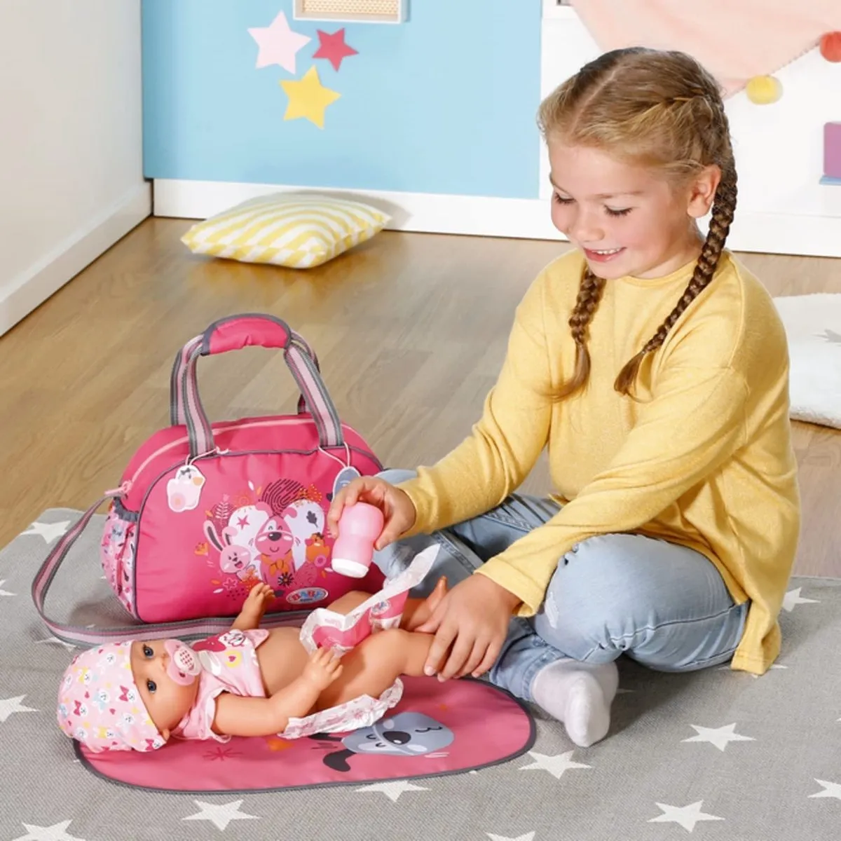 Baby Born Luiertas 832455 - Roze - 43+36cm