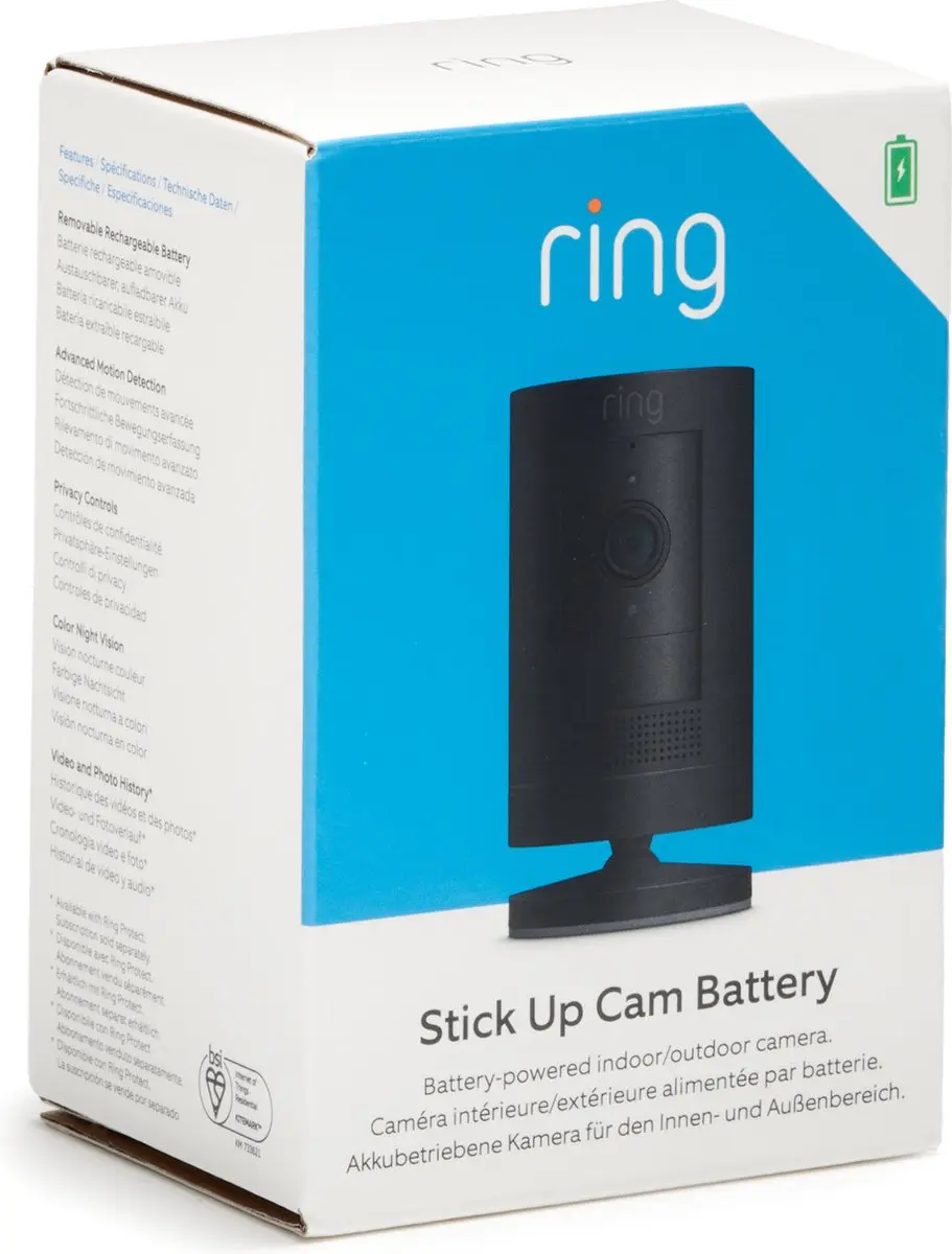 Ring Stick Up Cam Battery Beveiligingscamera - Zwart