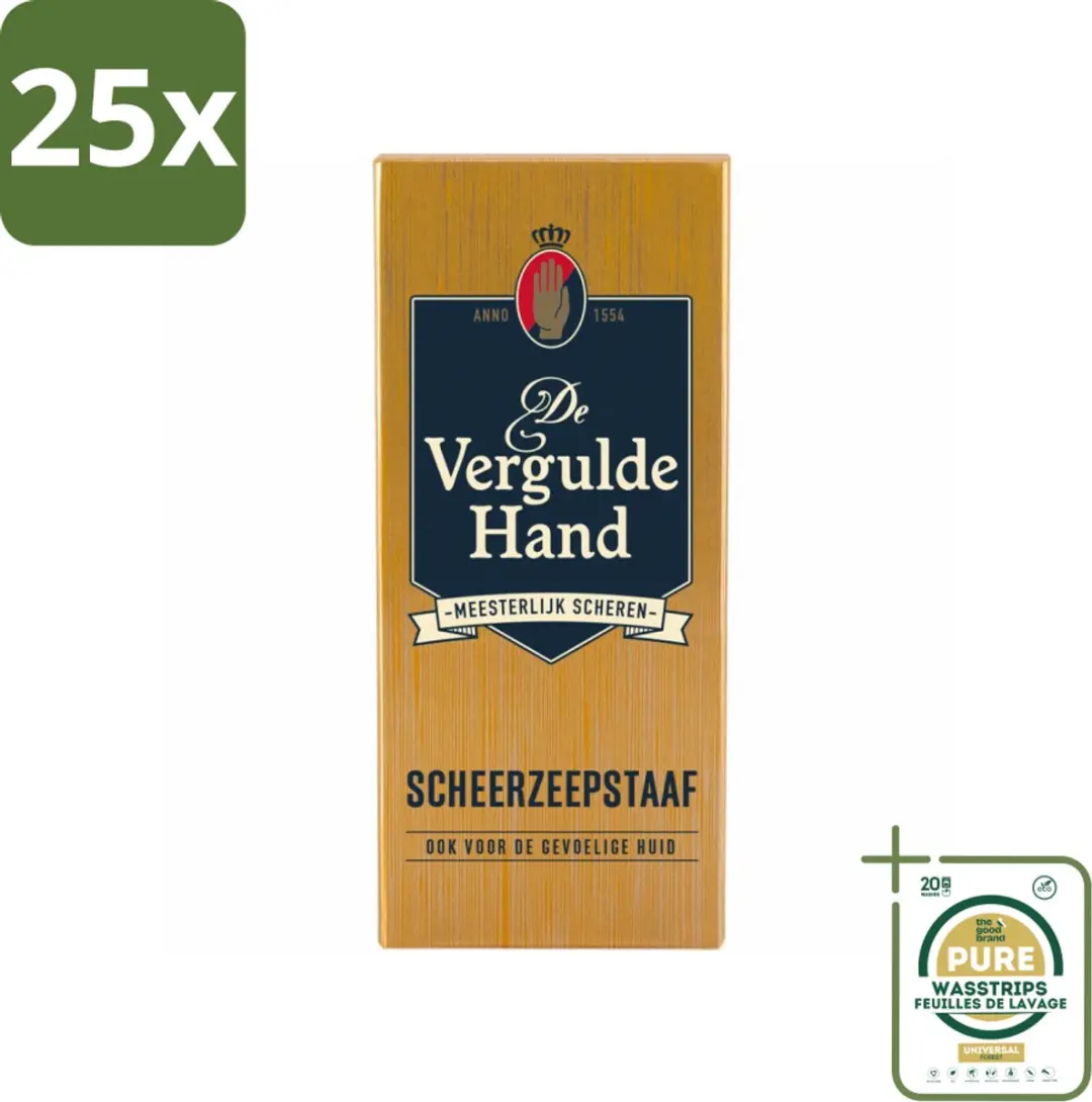 Vergulde Hand Scheerzeepstaaf 75g