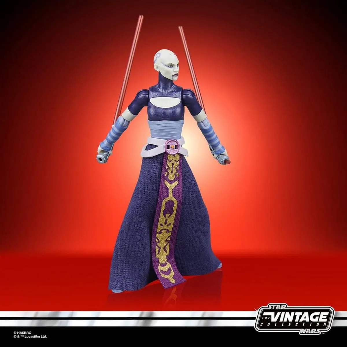 Star Wars The Clone Wars Vintage Asajj Ventress Action Figuur 10cm - HASG0932 - Multi