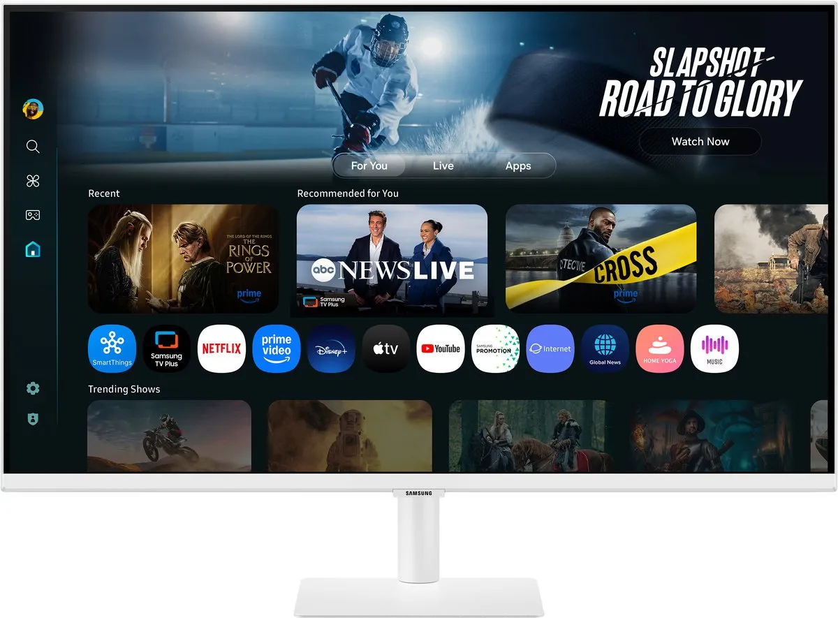 Samsung Smart M7 LS32FM703 4K Monitor - 32 inch - Wit - afbeelding 6 van 6