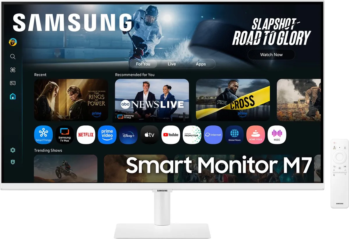 Samsung Smart M7 LS32FM703 4K Monitor - 32 inch - Wit