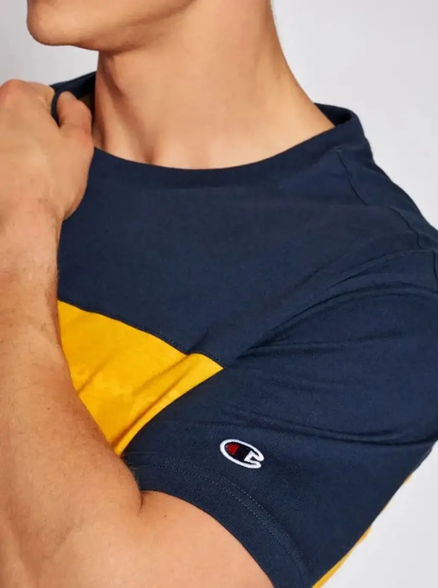 Champion Heren Shirt Marinegeel - S