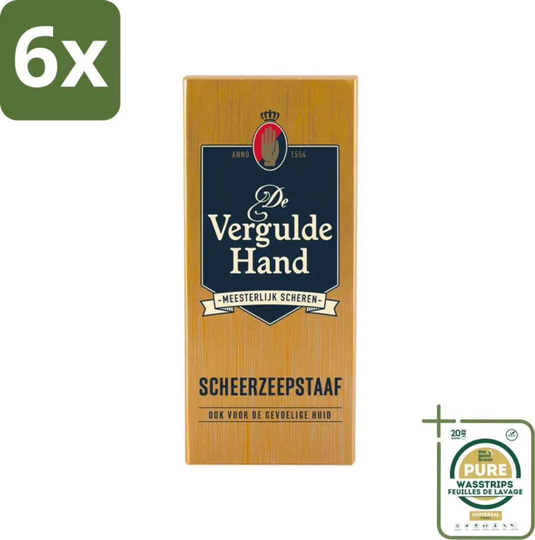 Vergulde Hand Scheerzeepstaaf 75g