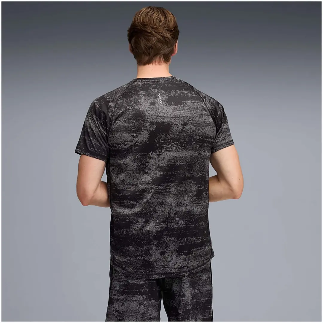 PUMA T-Shirt M Run Velocity AOP - Zwart