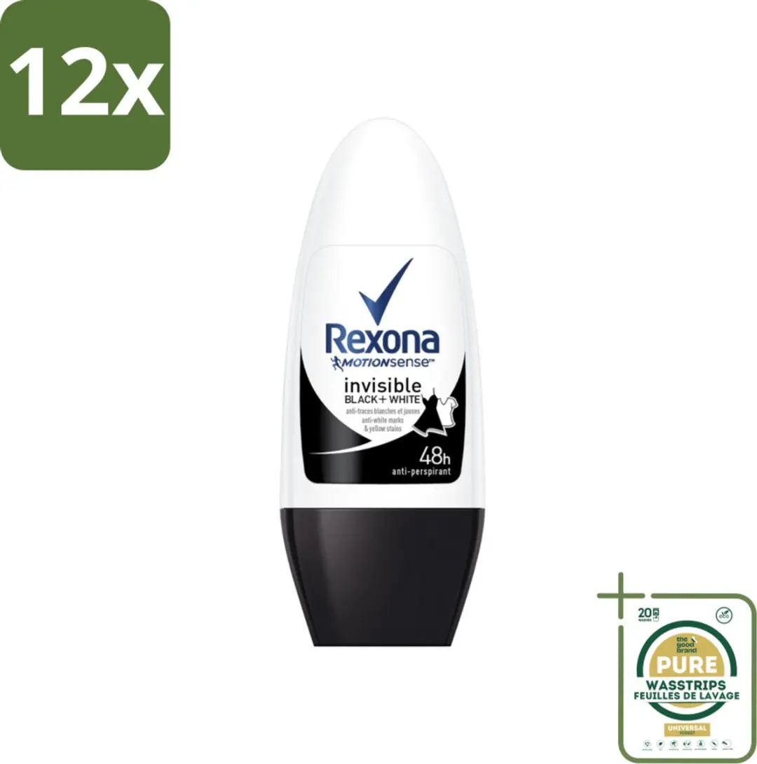 Rexona Invisible Black & White Anti-transpirant Roller 50ml