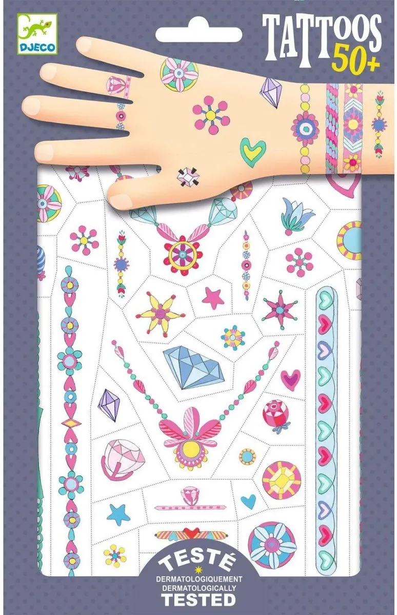 Djeco Tatoeages Juwelen van Jenni - Multicolor