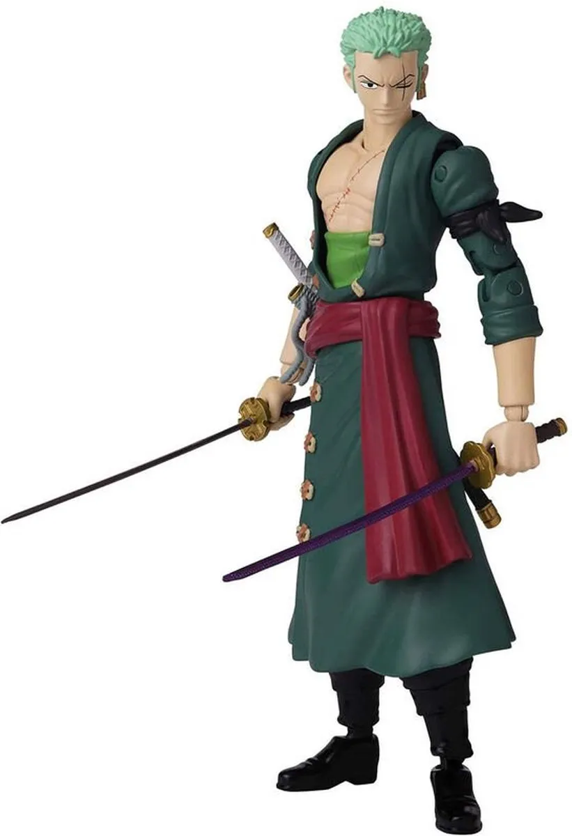 Bandai Namco One Piece Roronoa Zoro Figuur 17cm - Multicolor
