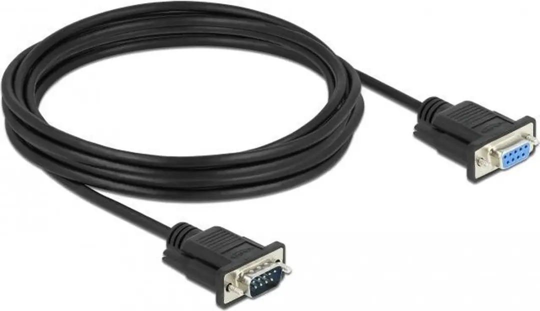 Delock RS-232 D-Sub9 Kabel 4m - Male naar Female