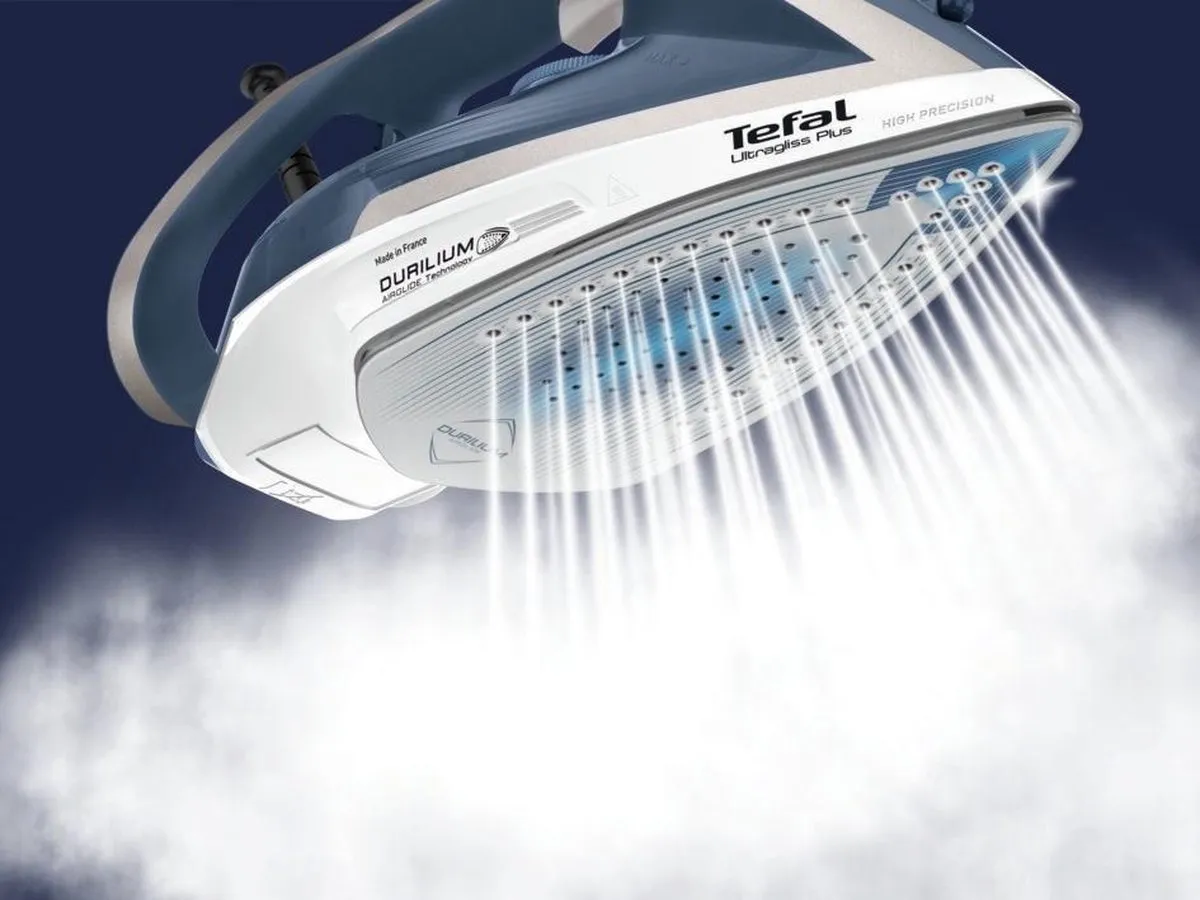 Tefal Ultragliss Plus FV6812 Stoomstrijkijzer 2000W - Blauw/Zilver