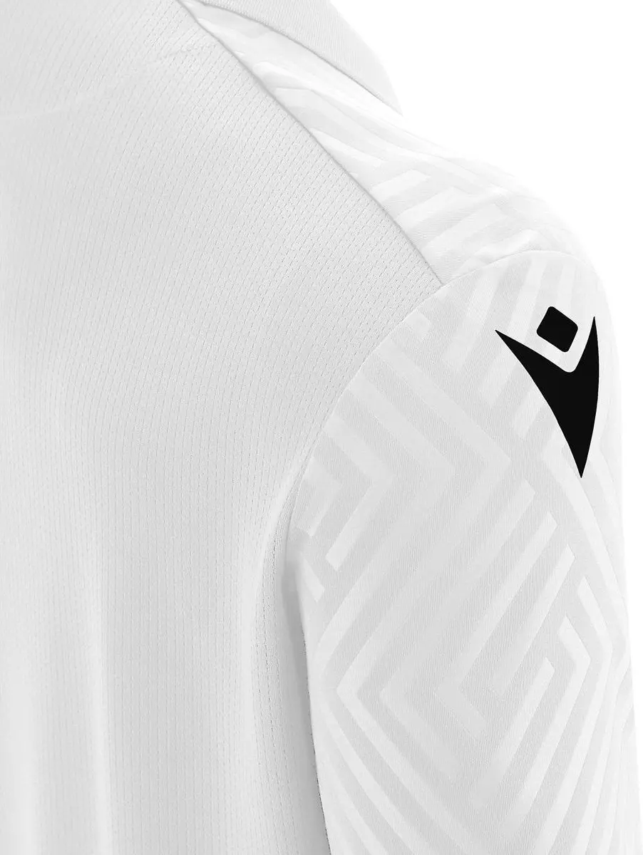 Macron Charon Eco Shirt Korte Mouw Heren - XL - Wit/Rood/Zwart