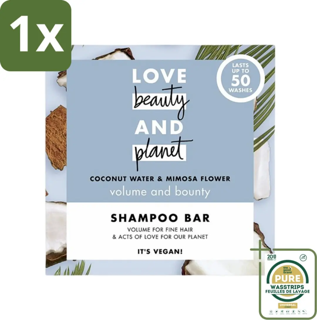 Love Beauty and Planet Shampoo Bar Kokoswater & Mimosa 90g