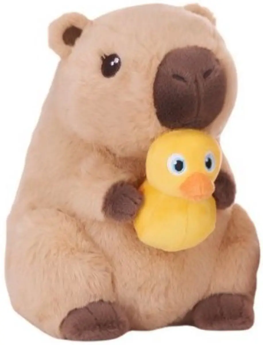 Topknuffels Capibara Beige Pluche Knuffel 24cm